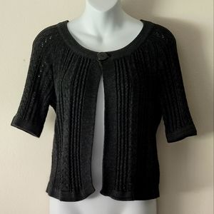 3/$20 Black Half Sleeves Cardigan